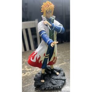 Anime Ninja 4th Hokage Yondaime Cloak Namikaze Minato PVC Figure Toy